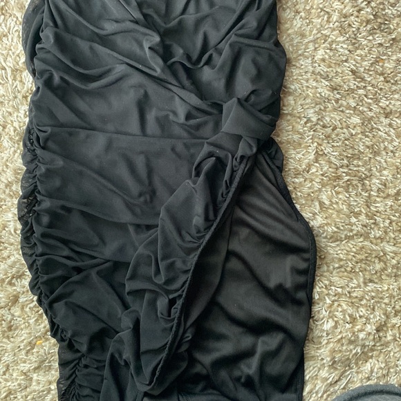 Ruched Maxi Dress with side slit - Picture 3 of 6